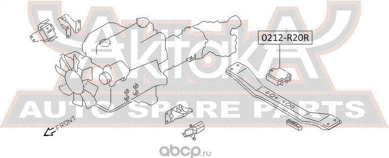 Подушка (опора) двигателя Asva. Артикул 0212-R20R