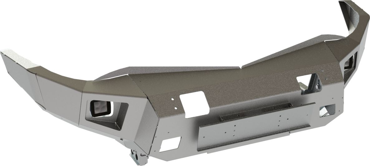 Бампер силовой STC тип Revo передний для Mitsubishi L200 IV 2006-2015 птф. Артикул STC-ML200/06-BFR-L1