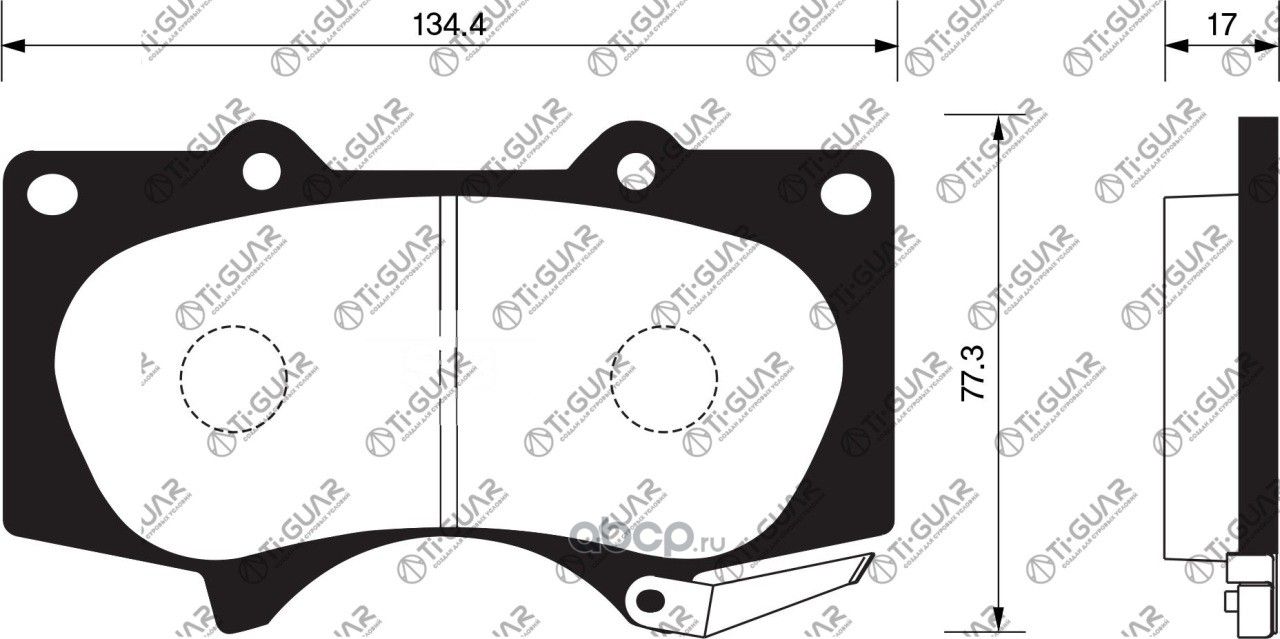 Тормозные колодки (TI-Guar). Артикул TG690