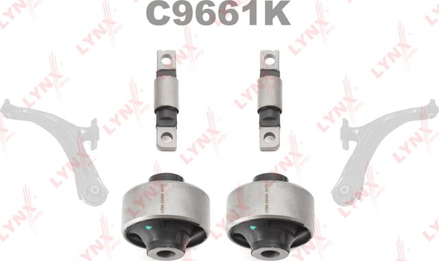 Сайлентблок переднего рычага подвески LYNXauto KIT. Артикул C9661K