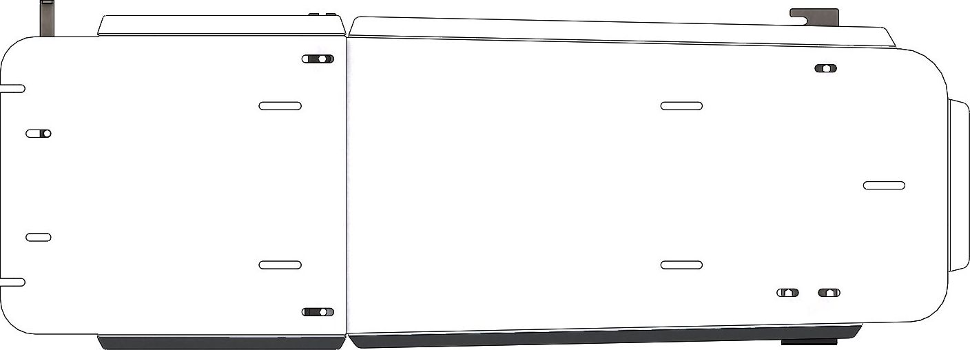 Защита алюминиевая АВС-Дизайн для топливного бака Cadillac Escalade IV 2014-2020. Артикул 04.36ABC