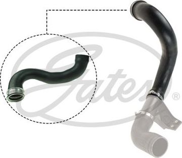 Патрубок интеркулера Gates для Mercedes-Benz Sprinter 904 2000-2006. Артикул 09-0829