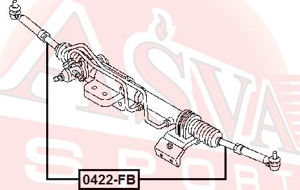 Рулевая тяга Asva. Артикул 0422-FB