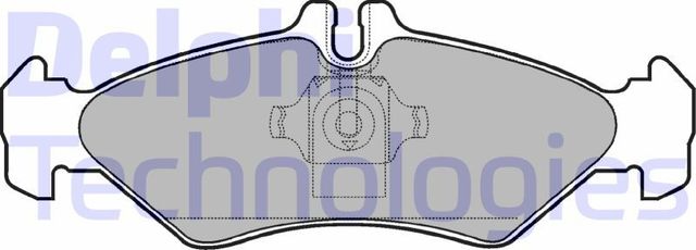 Тормозные колодки Delphi (Low-Metallic) задние для Volkswagen LT II 1996-2006. Артикул LP1595