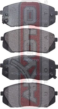 К-т торм. колодок fr для а/м hyundai, kia (Asva). Артикул AKD12104