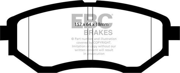 Тормозные колодки EBC Brakes. Артикул DP21583