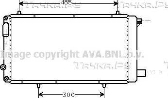 Радиатор охлаждения двигателя AVA. Артикул CNA2073