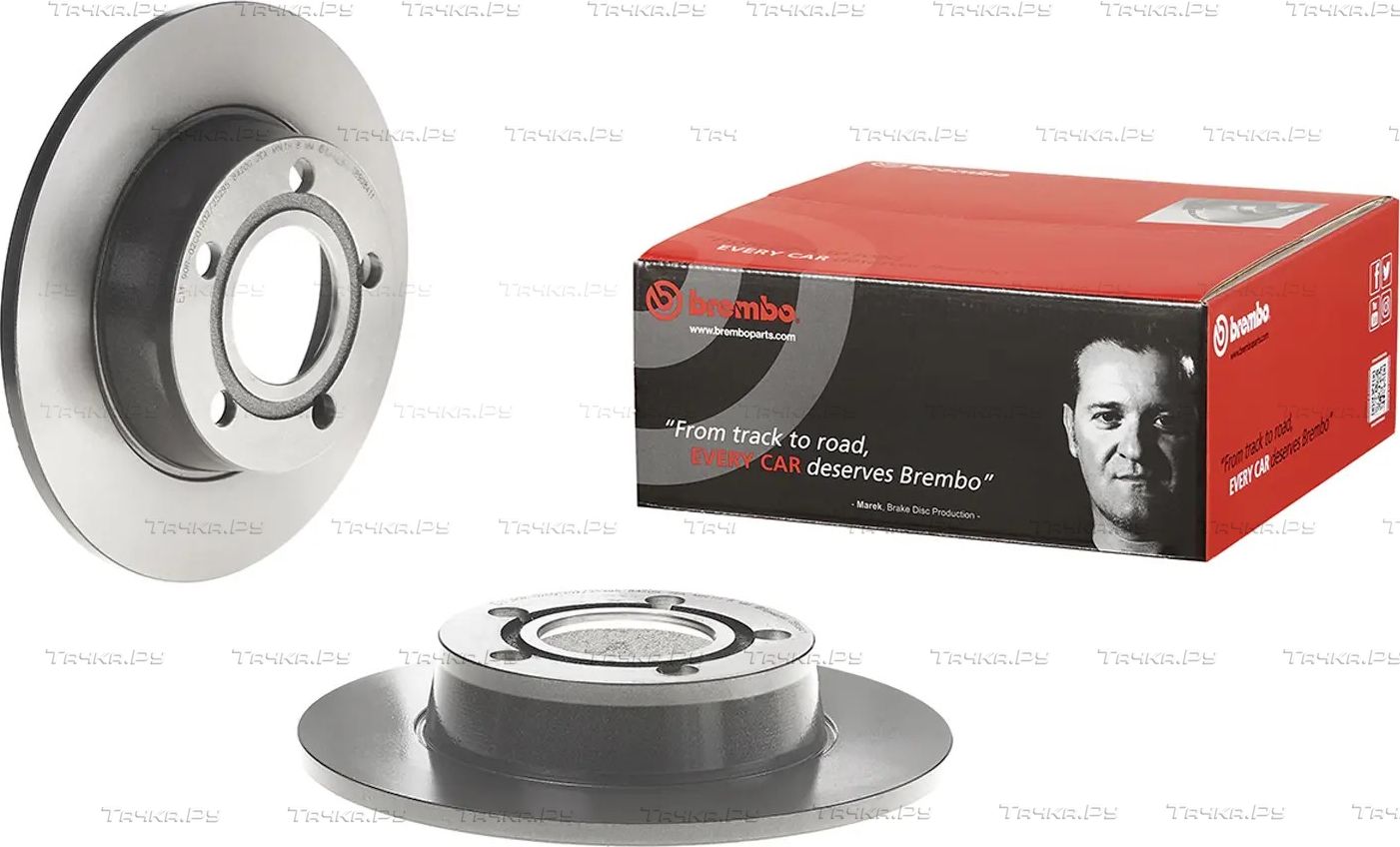 Тормозной диск Brembo PRIME LINE - UV Coated задний для Audi A6 allroad I (C5) 2000-2005. Артикул 08.9084.11
