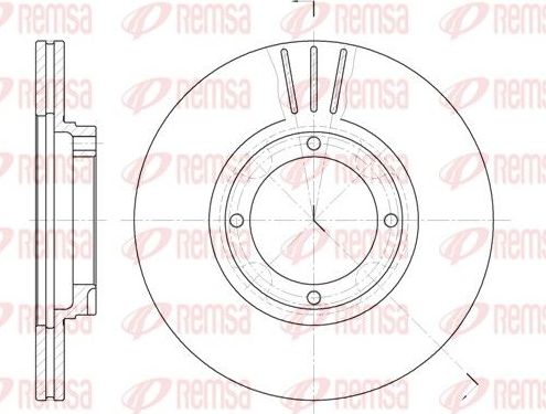 Тормозной диск Remsa. Артикул 6374.10