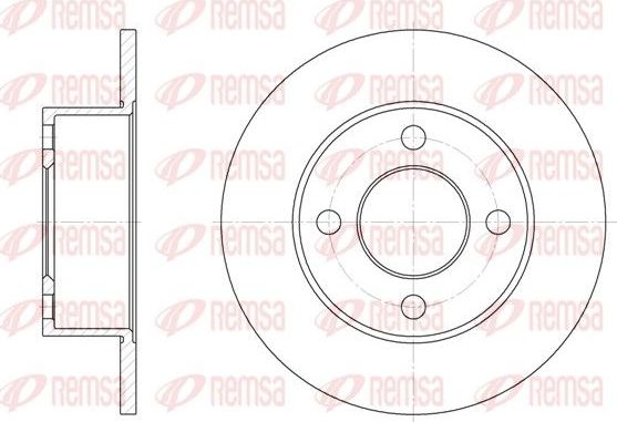 Тормозной диск Remsa. Артикул 6122.00