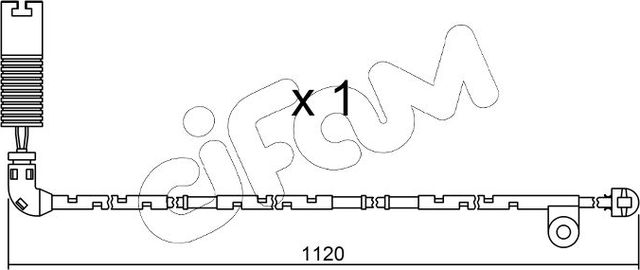 Датчик износа тормозных колодок  Metelli. Артикул SU.156