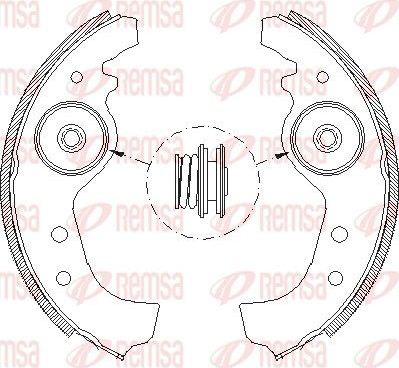 Тормозные колодки Remsa. Артикул 4015.01