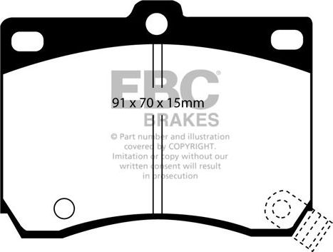 Тормозные колодки EBC Brakes. Артикул DP824
