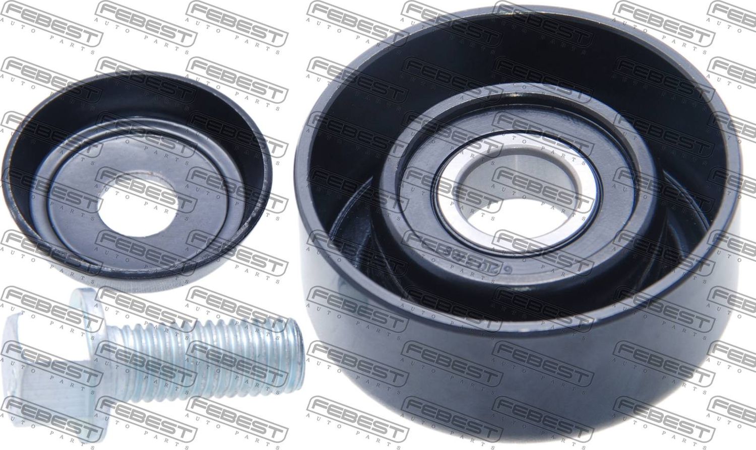 Натяжной ролик (натяжитель) приводного поликлинового ремня Febest. Артикул 1287-TM10