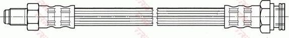 Тормозной шланг TRW задний правый/левый для Renault Espace I 1984-1990. Артикул PHB194