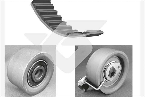 Ремень ГРМ с роликами (комплект) Hutchinson. Артикул KH 164