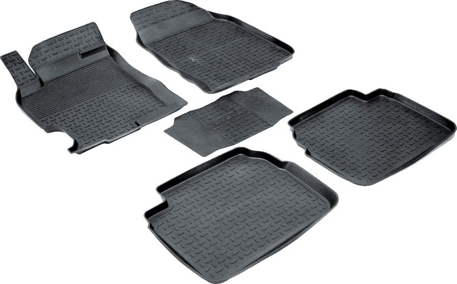 Коврики резиновые Seintex с высоким бортиком для салона Mazda 6 II 2008-2012. Артикул 01287