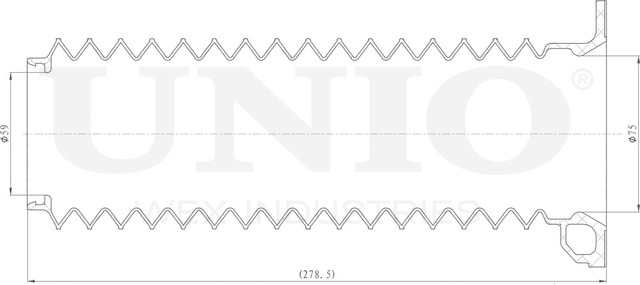 Пыльник амортизатора (Unio). Артикул DUC-10041