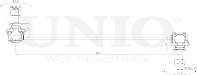 Тяга/стойка стабилизатора (Unio). Артикул SSP-50304