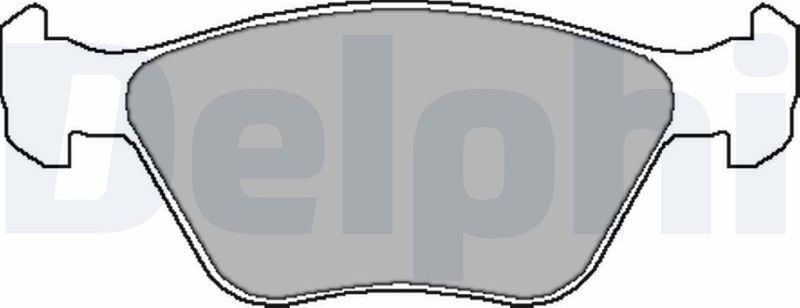 Тормозные колодки Delphi (Low-Metallic). Артикул LP1602