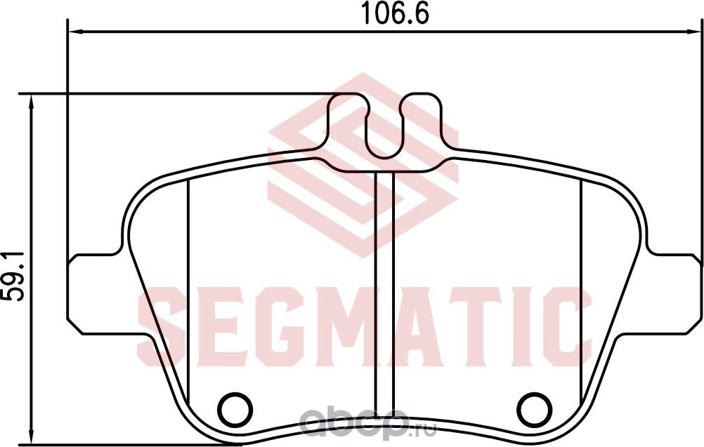 Колодка торм диск зад (Segmatic). Артикул SGBP2775