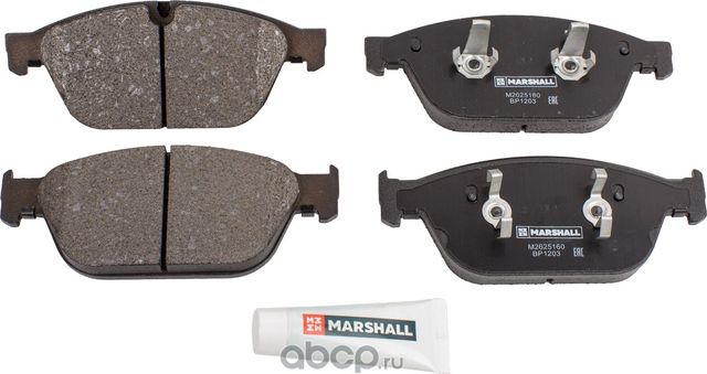 Колодки тормозные дисковые передние (Marshall). Артикул M2625160