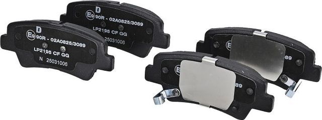 Тормозные колодки Delphi (Low-Metallic) задние для Geely Atlas I 2016-2026. Артикул LP2195