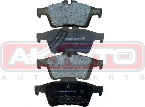AKD-9819 ASVA КОЛОДКИ ТОРМОЗНЫЕ (10702070/110323/3100792/1, Китай). Артикул AKD9819