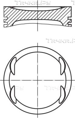 Поршневая група Mahle. Артикул 001 PI 00175 002