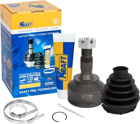 ШРУС CITROEN C4/BERLINGO 08- 1.6/2.0 наруж. (Kraft). Артикул KT059251