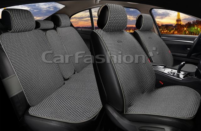 Накидки универсальные CarFashion 2D Kant Plus для авто, цвет Темно-серый. Артикул 27370