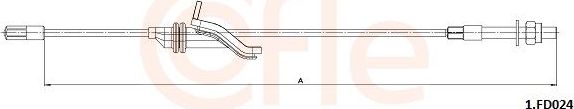 Трос ручника (тросик ручного тормоза) Cofle передний для Ford C-MAX I 2003-2007. Артикул 92.1.FD024