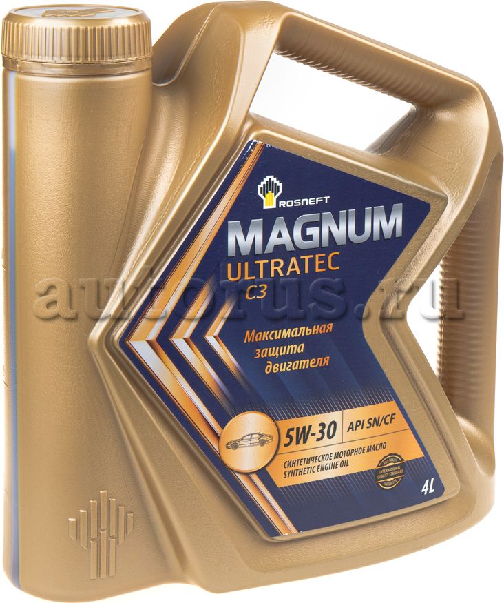 Масло моторное Rosneft Magnum Ultratec C3 5W-30 синтетическое 4 л 40814142. Артикул 40814142