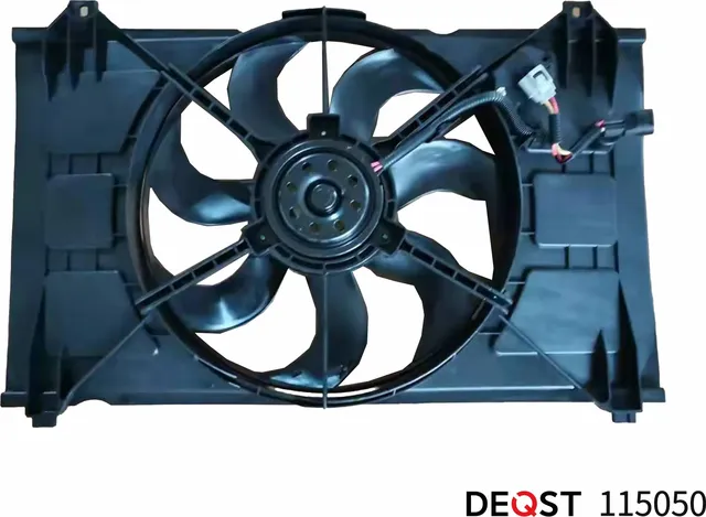 Электорвентилятор KIA RIO II (JB) 03.05-05.11 (Deqst). Артикул 115050