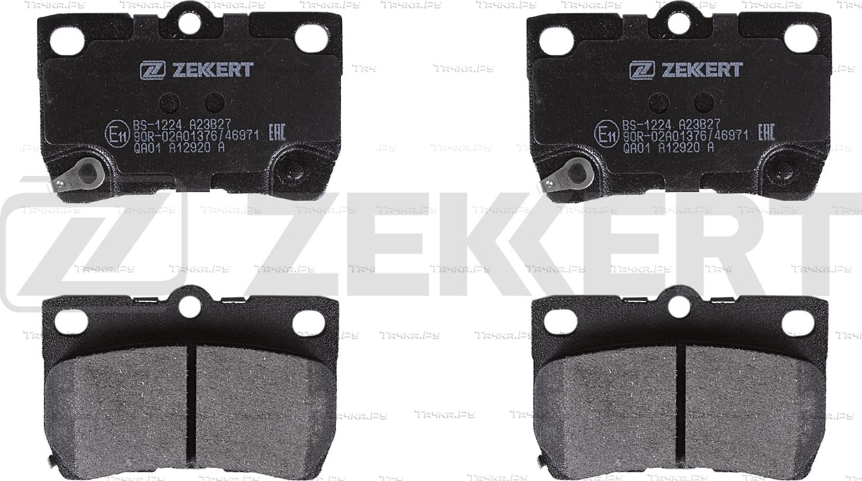Тормозные колодки Zekkert задние для Toyota Mark X I 2004-2009. Артикул BS-1224