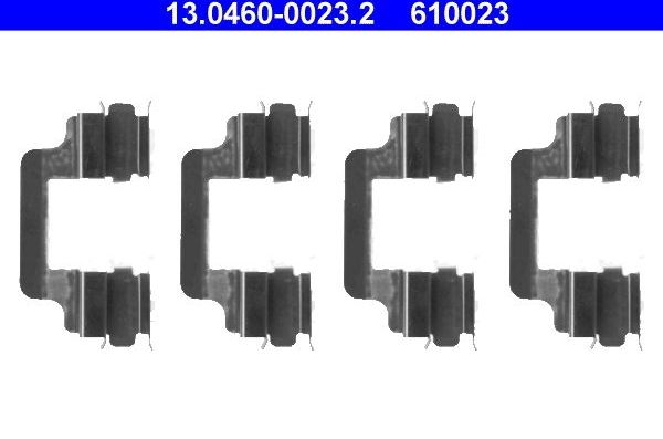 ПЛАСТИНЫ НАПРАВЛЯЮЩИЕ ТОРМ КОЛОДОК ATE. Артикул 13.0460-0023.2