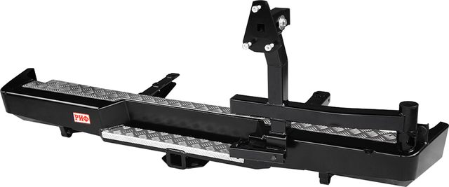 Бампер силовой РИФ задний с квадратом под фаркоп и калиткой стандарт для ГАЗ Соболь 22177, 27527 1998-2026. Артикул RIFGAZ-20120