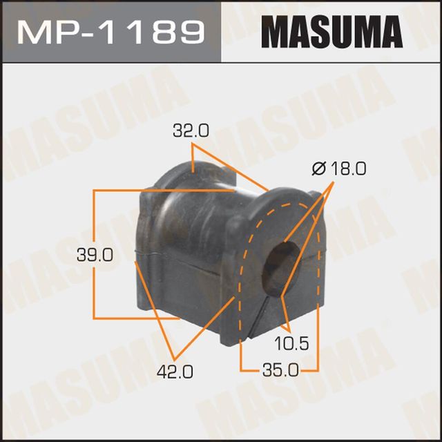 Втулки стабилизатора Masuma. Артикул MP-1189