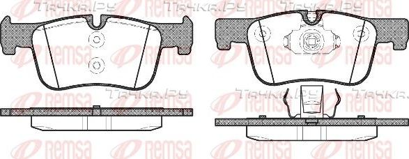 Тормозные колодки Remsa передние для BMW 3 VI (F3x) 2011-2026. Артикул 1478.00