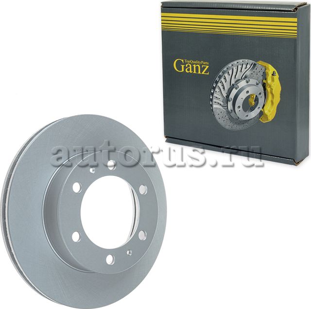Диск тормозной передний с покрытием (Ganz). Артикул GIJ06278