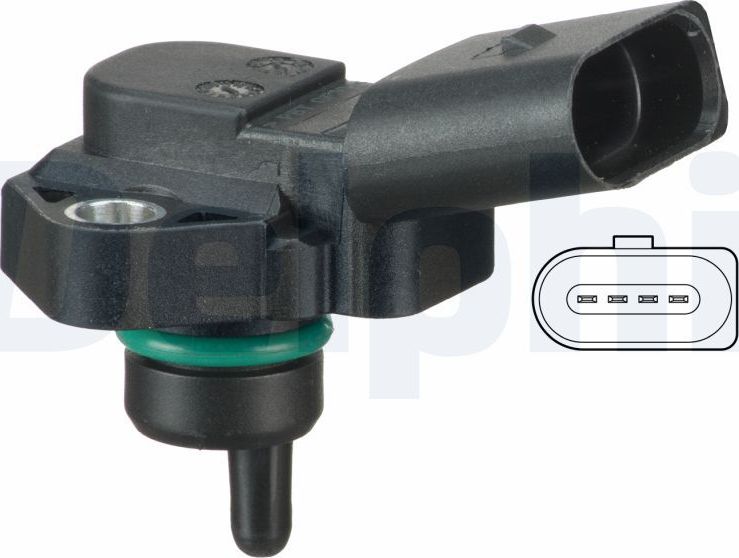 Датчик абсолютного давления (ДАД, MAP) Delphi. Артикул PS10178