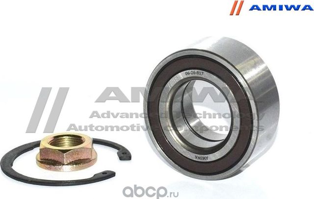 ПОДШИПНИК СТУПИЧНЫЙ ПЕРЕДНИЙ 42X82X36 (Amiwa). Артикул 0626817