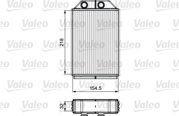 Радиатор отопителя (печки) Valeo для Audi A6 allroad I (C5) 2000-2005. Артикул 811530