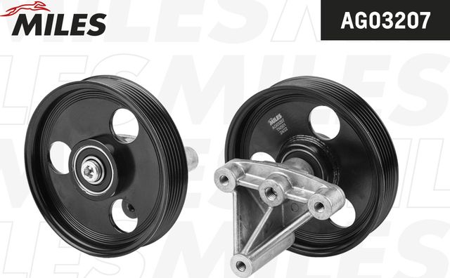 Направляющий (ведущий) ролик приводного поликлинового ремня Miles для Renault Twingo II 2007-2007. Артикул AG03207