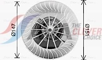 Вентилятор, мотор печки (отопителя) салона AVA. Артикул MS8770