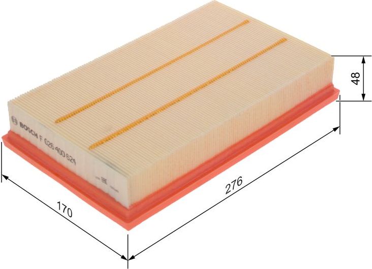 Воздушный фильтр Bosch для Audi A1 II (GB) 2018-2026. Артикул F 026 400 624