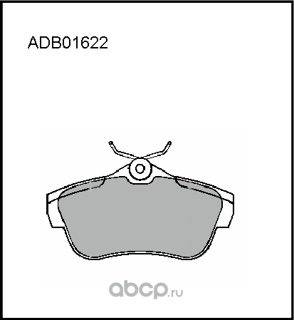 Колодки тормозные (Allied Nippon). Артикул ADB01622