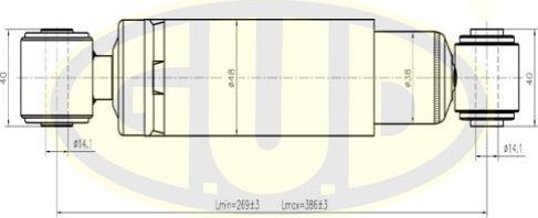 Амортизатор G.U.D.. Артикул GSA553337