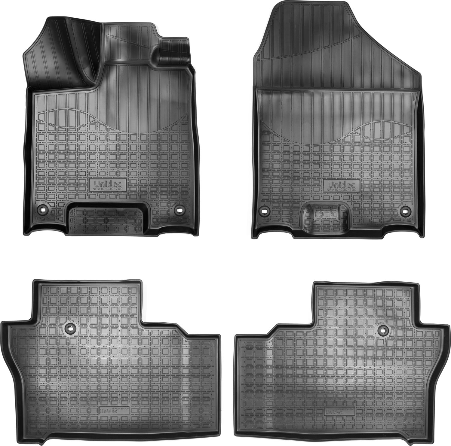 Коврики 3D Норпласт для салона Honda Pilot III (5 мест) 2015-2026. Артикул NPA10-C30-700