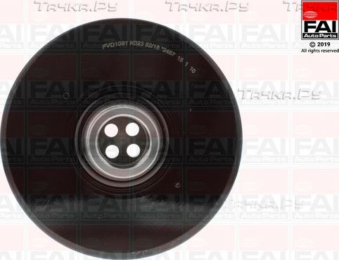 Шкив коленвала FAI AutoParts для BMW X3 II (F25) 2010-2017. Артикул FVD1091